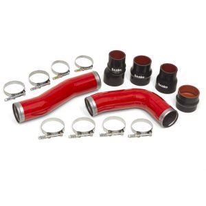 Ram 3500 Boost Tubes - Banks Power - 3.5-inch Mandrel Bent - Red - `10-`12 Ram 3500 Boost Tubes - Banks Power - 3.5-inch Mandrel Bent - Red - `10-`12